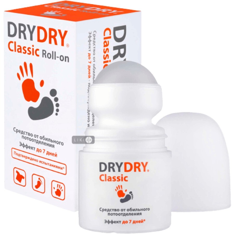 Дезодорант Dry Dry Classic Roll-on для тела 35 мл: цены и характеристики