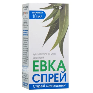 Эвкаспрей спрей назал. 0,1% контейн. 10 мл, с распыл.