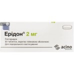 Ерідон табл. в/о 2 мг блістер №30: ціни та характеристики