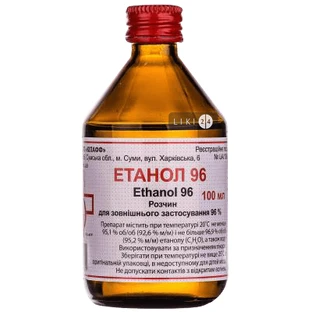 Етанол р-н 96% фл. 100 мл