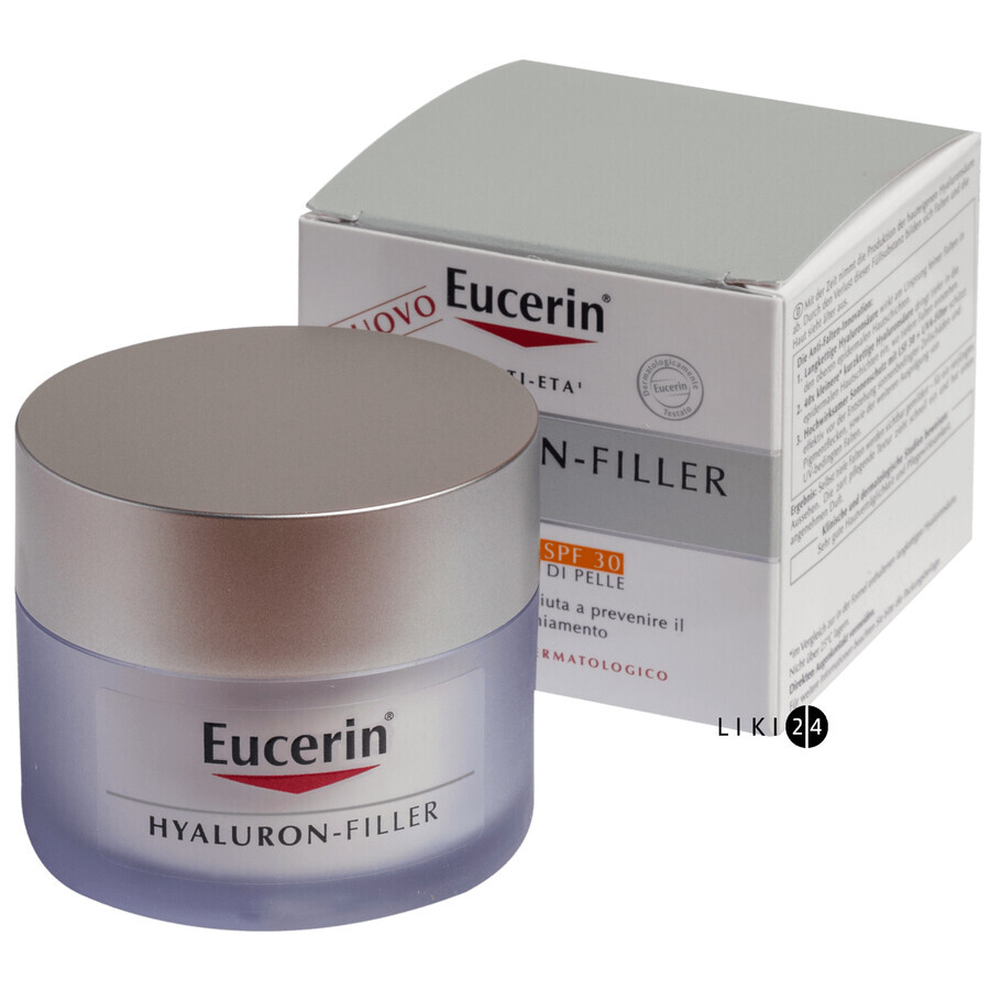 Крем для обличчя Eucerin SPF-30 Гіалурон-філлер проти зморшок денний 50 мл: ціни та характеристики