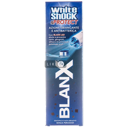 Зубная паста BlanX Med White Shock с Led колпачком, 50 мл: цены и характеристики