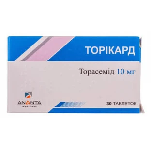 Торикард табл. 10 мг блистер №30