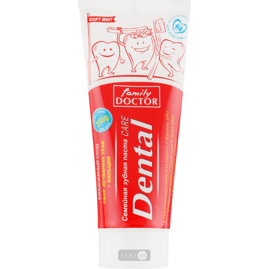 Зубна паста Family Doctor Сімейна Дентал Кеа щоденний догляд, 250 мл: ціни та характеристики