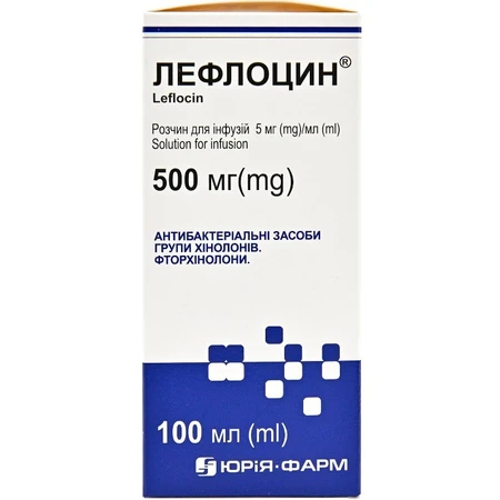 Лефлоцин р-н д/інф. 5 мг/мл пляшка 100 мл: ціни та характеристики