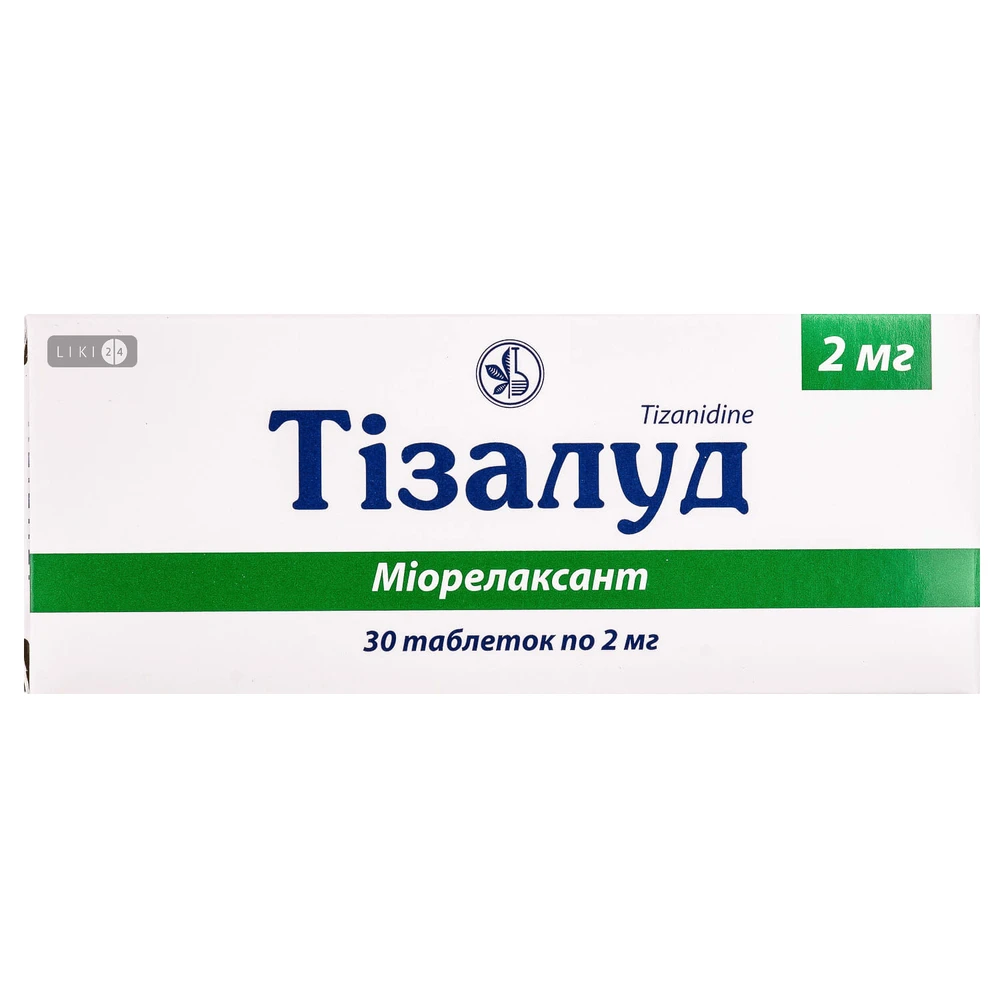 Тизалуд таблетки 2 мг блистер №30