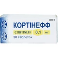 Кортинефф табл. 0,1 мг блистер №20