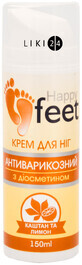 Крем для ног Happy Feet Каштан и лимон антиварикозный с диосметином 150 мл
