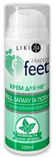 Крем для ног Happy Feet Можжевельник и чайное дерево от запаха и пота с противогрибковым эффектом 150 мл
