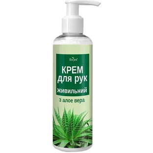 Крем для рук En`jee Питательный с алоэ вера, флакон с дозатором, 200 мл