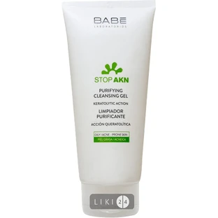 Гель для лица Babe Laboratorios Stop Akn для жирной и проблемной кожи очищающий, 200 мл