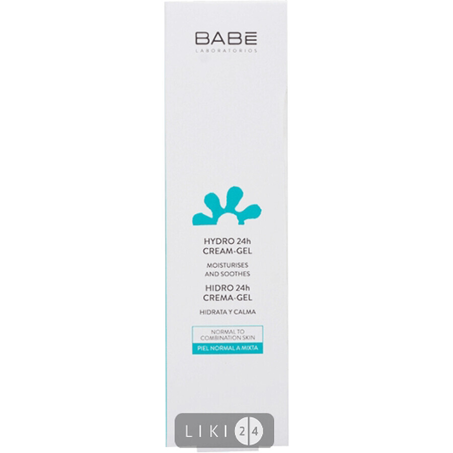 Крем-гель для лица Babe Laboratorios 24 часа увлажнения, 50 мл: цены и характеристики
