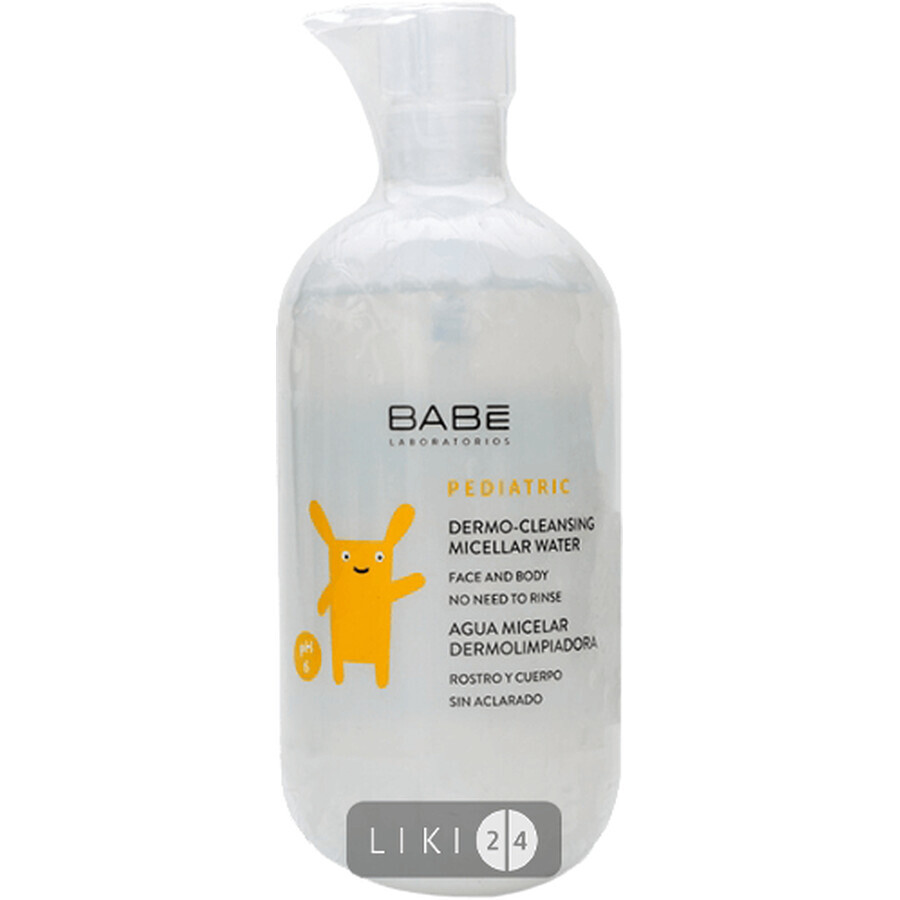 Міцелярна вода BABE Laboratorios для делікатного очищення дитячої шкіри 500 мл: ціни та характеристики