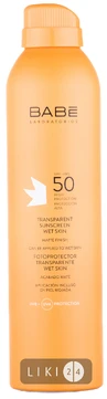 Солнцезащитный спрей BABE Laboratorios Водостойкий прозрачный SPF 50+ 200 мл