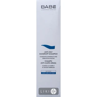 Шампунь Babe Laboratorios Від лупи для жирної шкіри голови, 250 мл