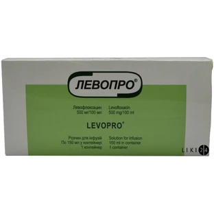 Левопро р-н д/інф. 0,5% контейн. 150 мл