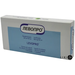 Левопро р-р д/инф. 0,5% контейн. 100 мл