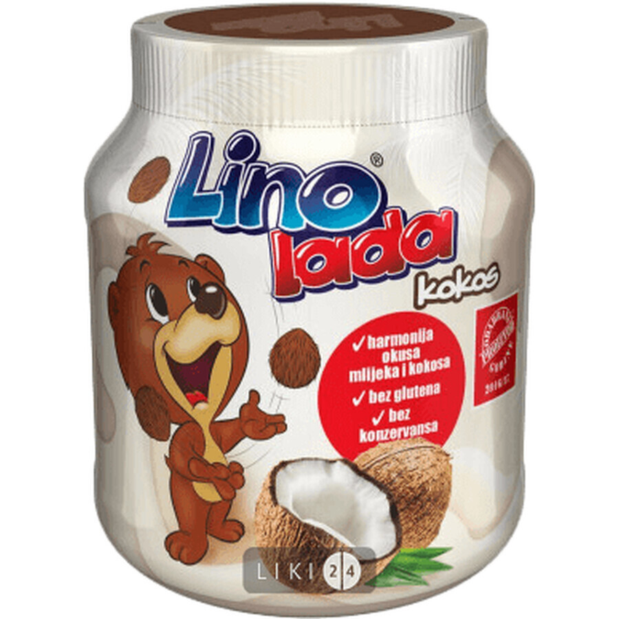Лино лада паста молочная 350 г, кокос, лесные орехи: цены и характеристики