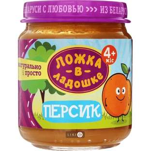 Пюре Ложка в долоньці Персик, 100 г