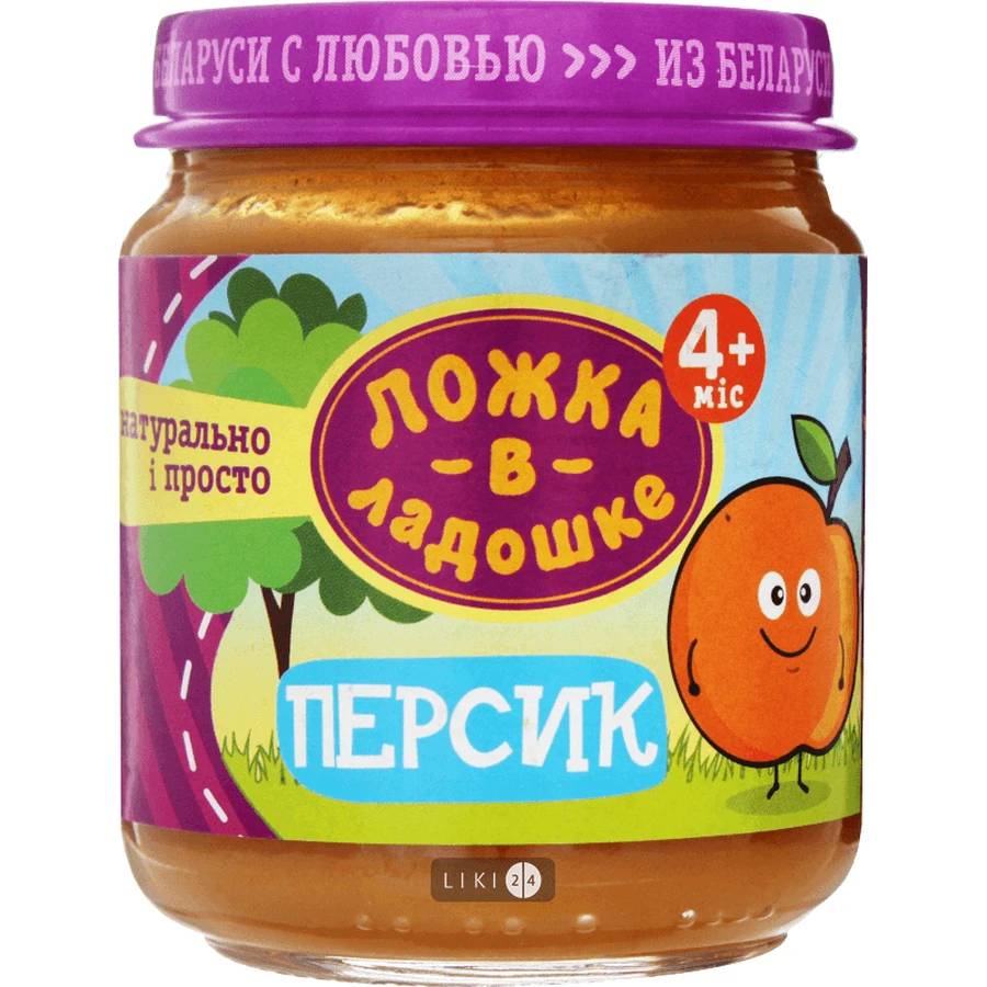 Пюре Ложка в долоньці Персик, 100 г: ціни та характеристики