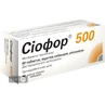 Сиофор 500 табл. п/плен. оболочкой 500 мг №60