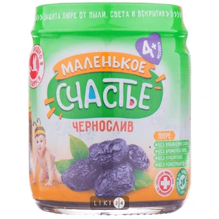 Пюре Маленькое счастье Чорнослив фруктове, 90 г