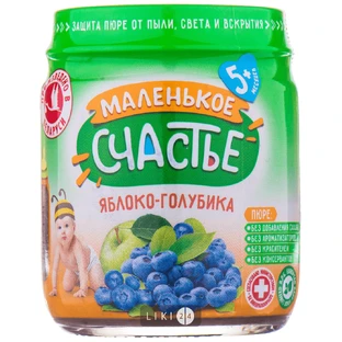 Пюре Маленьке щастя Яблуко-Лохина, 90 г
