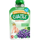 Маленькое счастье консервы 90 г, пюре яблоко-черника