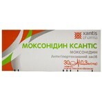 Моксонидин Ксантис 0,3 мг таблетки, покрытые пленочной оболочкой, блистер, №30: цены и характеристики