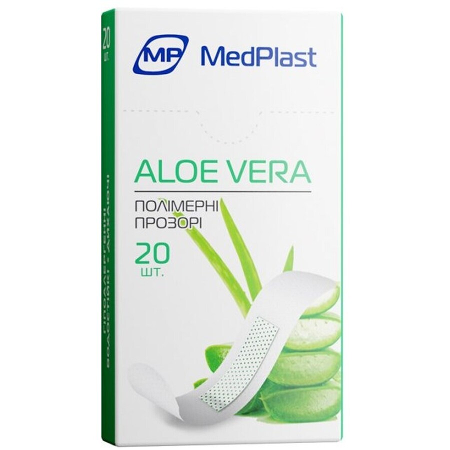 Набір пластирів MedPlast Aloe Vera 1,9 см х 7,2 см №20: ціни та характеристики