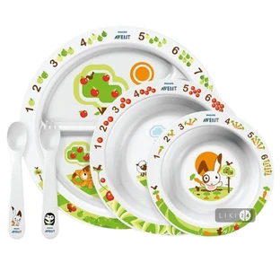 Набор столовый посуды тм "philips avent" SCF716/00, с 6 мес.
