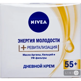 Крем для обличчя Nivea Енергія Молодості 55+ денний антивіковий проти зморшок 50 мл