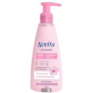 Гель для интимной гигиены Novita Интимейт молочко, 250 мл