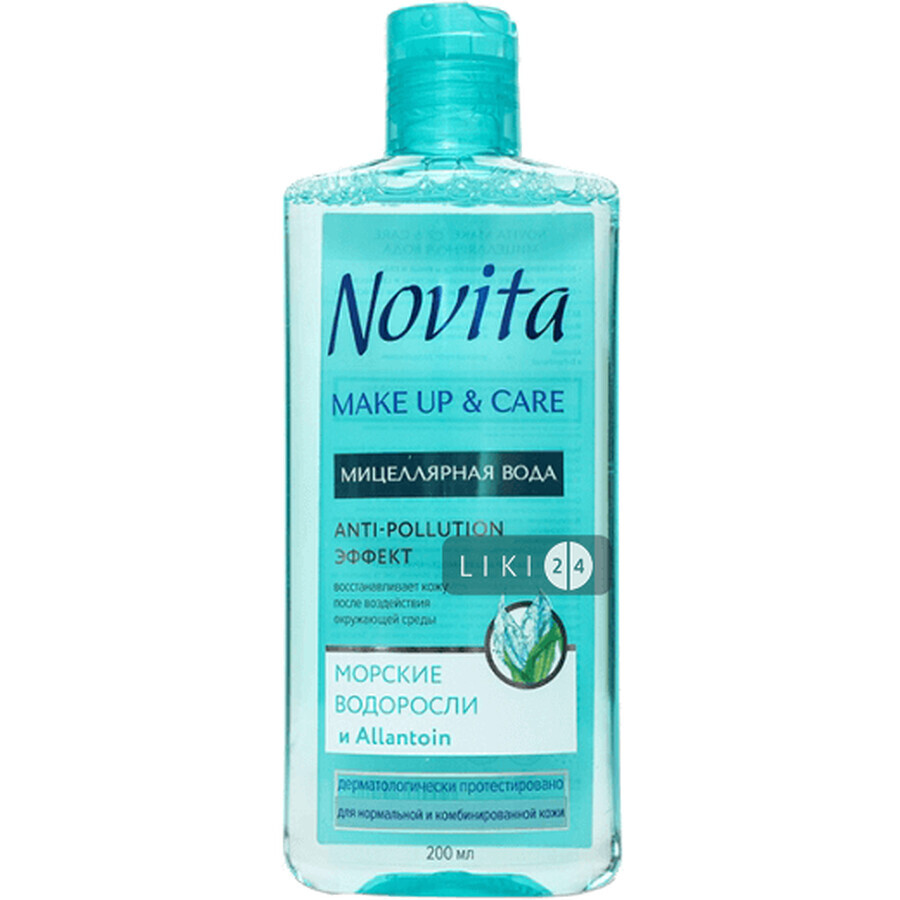 Мицеллярная вода Novita Make up & Care 200 мл: цены и характеристики