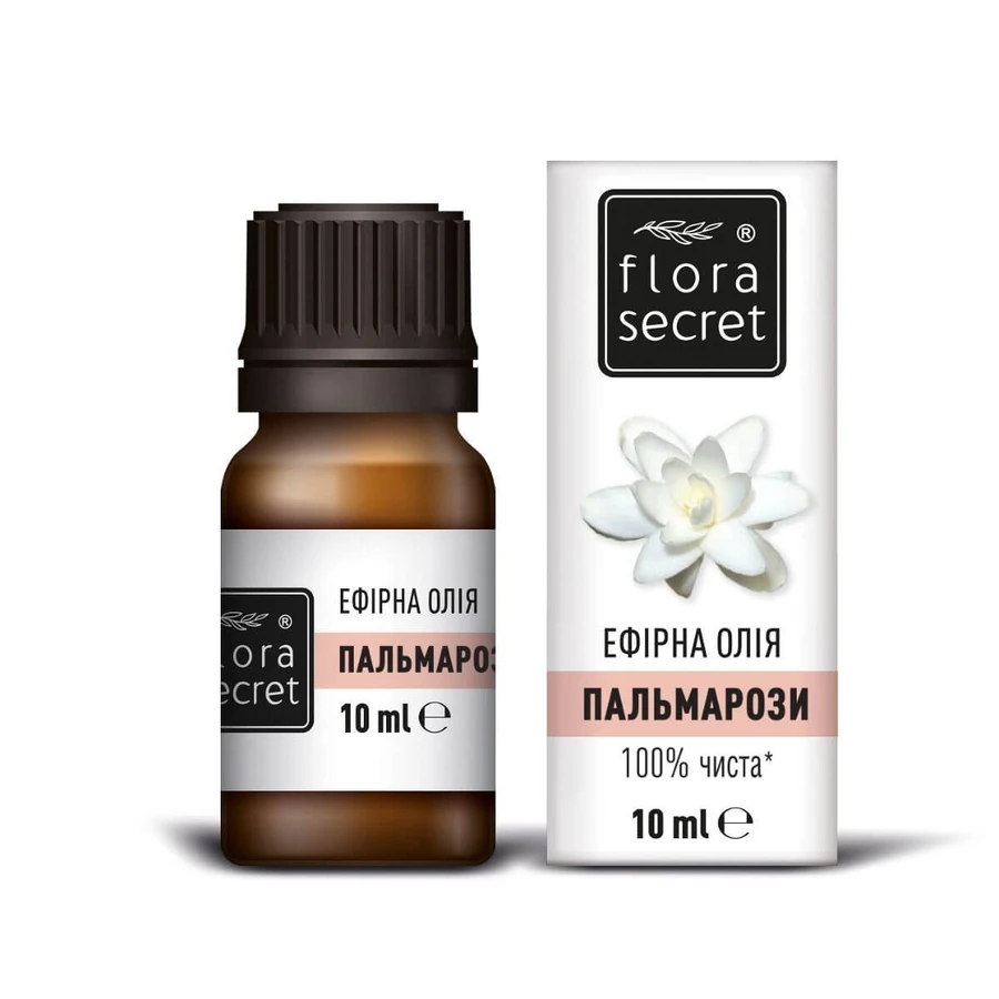 Олія ефірна Flora Secret пальмарози 10 мл: ціни та характеристики