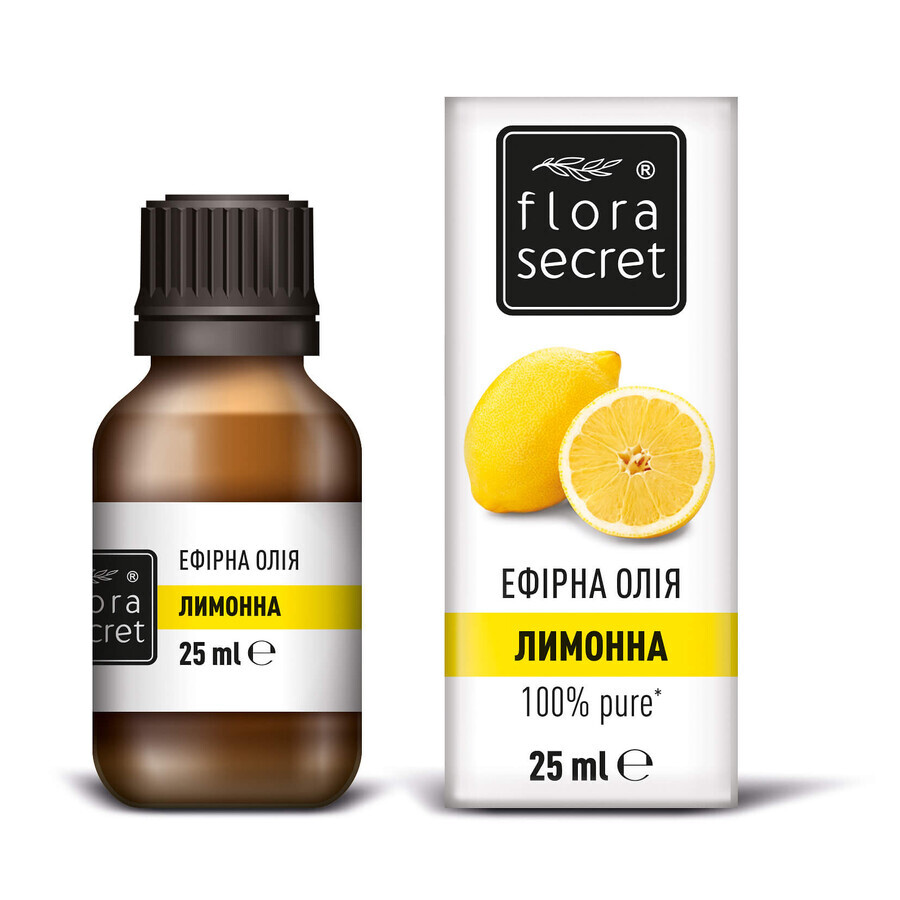 Эфирное масло Flora Secret Лимонное 25 мл: цены и характеристики