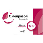 Омепразол 40 мг капсули блістер, №30: ціни та характеристики