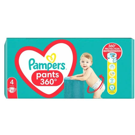Підгузки-трусики Pampers Pants 4 Maxi 9-15 кг 52 шт: ціни та характеристики