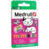 Набір пластирів медичних Medrull Mi Mi Kids бактерицидних на полімерній основі 25 мм х 57 мм, 10 шт