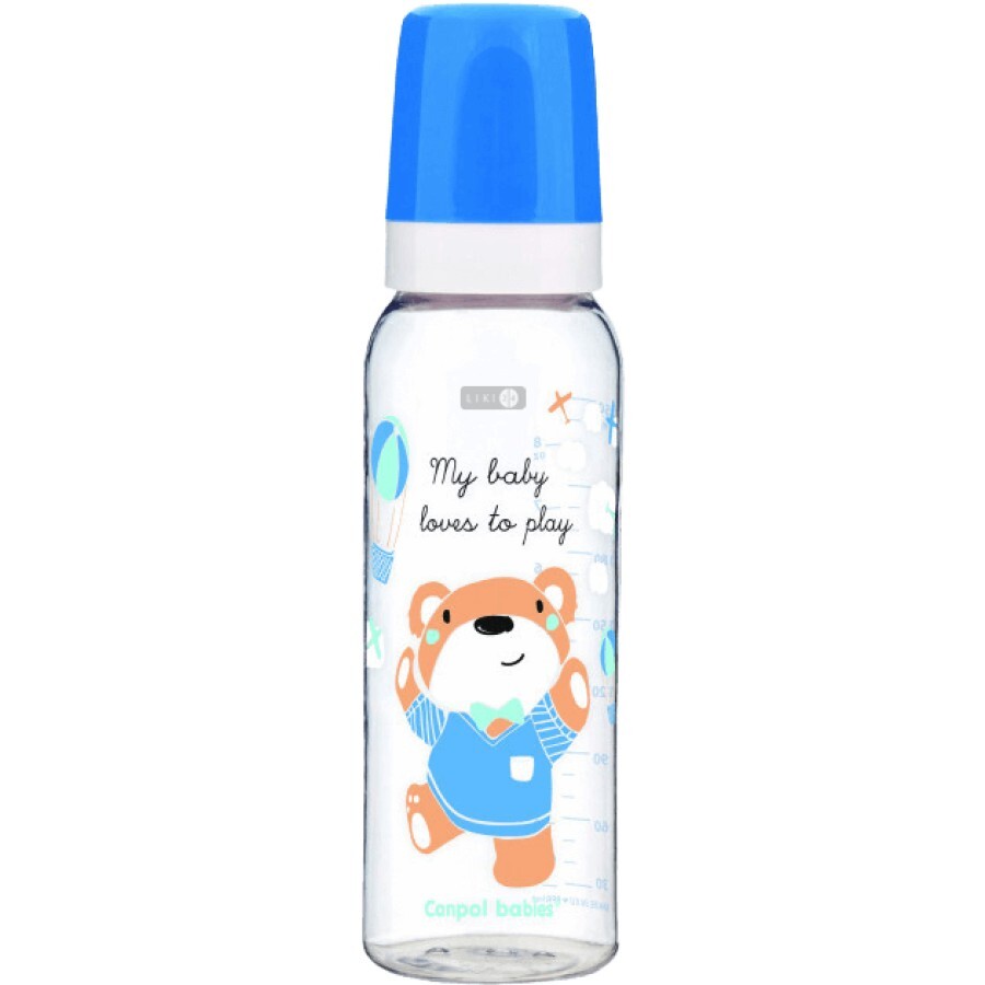 Пляшка Canpol Babies Sweet Fun 250 мл Синя 11/840_blu: ціни та характеристики