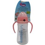 Пляшка пластмасова Topo Buono з силіконовою соскою та ручками 300 мл Т005: ціни та характеристики