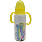 Пляшка пластмасова Topo Buono з силіконовою соскою та ручками 250 мл Т003: ціни та характеристики