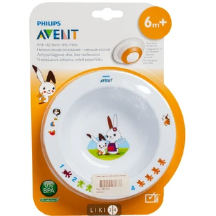 Глибока тарілка Philips AVENT SCF706/00 з розвивальними малюнками