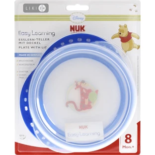 Тарелка с крышкой Nuk Disney Easy Learning