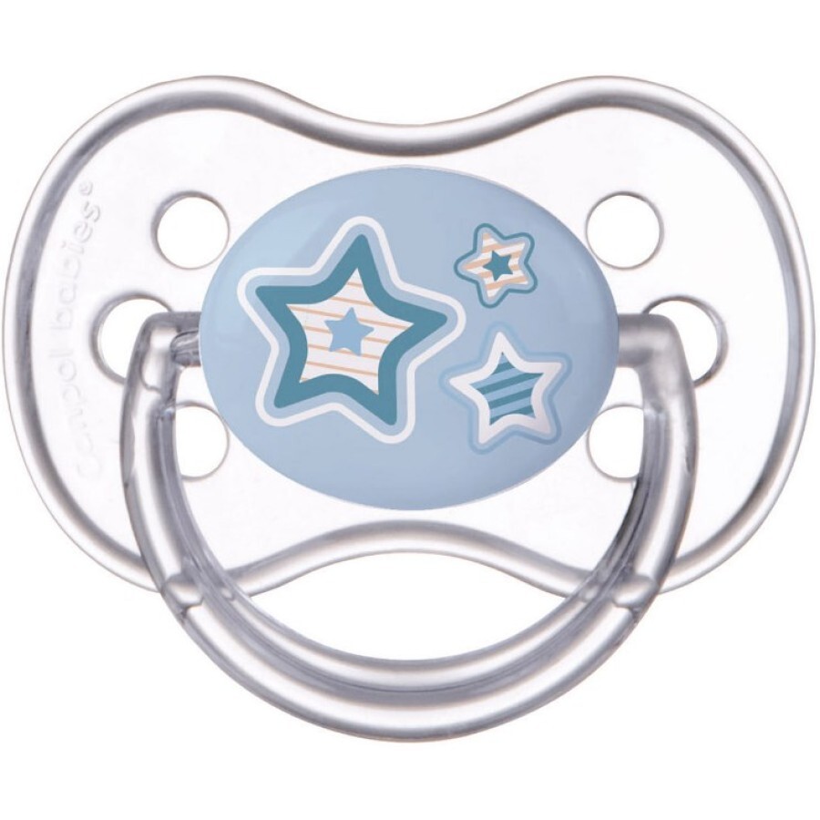 Пустышка силиконовая Canpol Babies Newborn baby симметричная 22/580_blu, 0-6 месяцев, 1штука: цены и характеристики