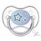 Пустушка 22/581, 6-18 міс., сині зірки Newborn baby, силікон., симетр.