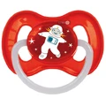Пустушка латексна Canpol Babies Space кругла 0-6 міс червона 23/221