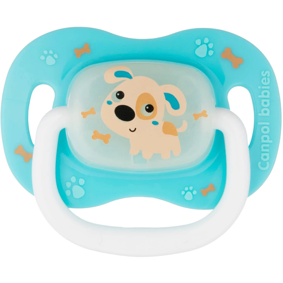 Пустышка 23/268, 0-6 мес. Bunny & Company, синяя, силикон., симметр.: цены и характеристики