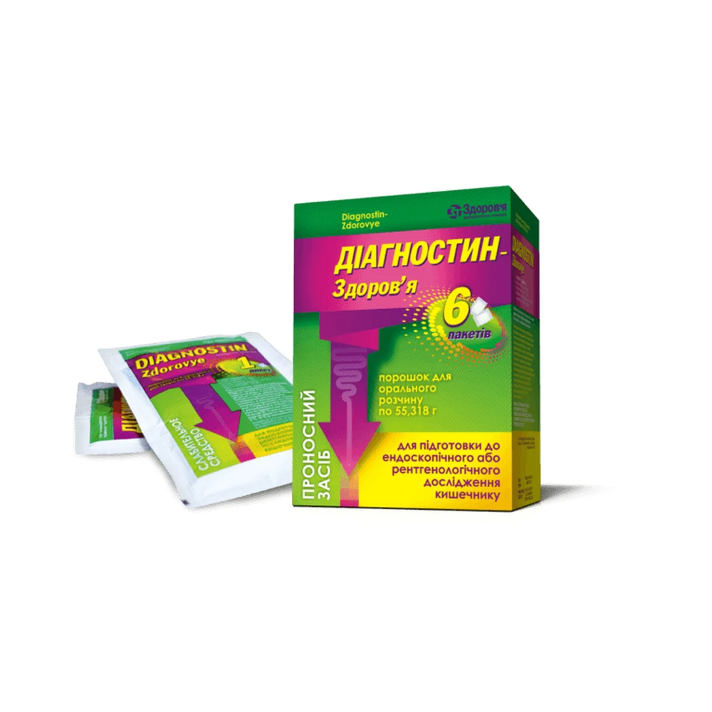 Діагностин-здоров'я пор. д/оральн. р-ну 55,318 г пакет: ціни та характеристики
