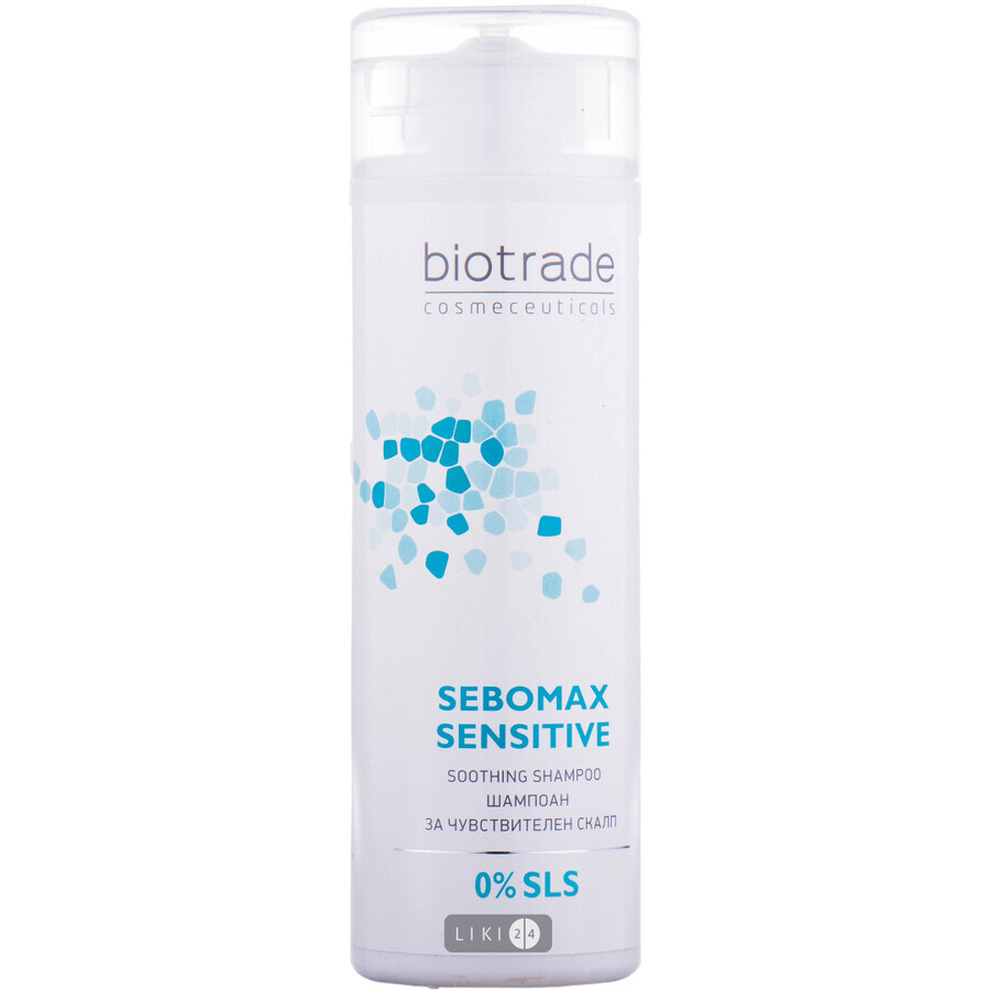 Шампунь Biotrade Sebomax Sensitivei для чутливої ​​шкіри голови, 200 мл: ціни та характеристики